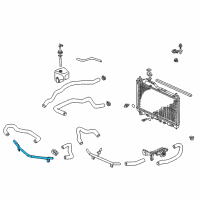OEM 2002 Honda S2000 Pipe, Water Outlet Diagram - 79727-S2A-A02