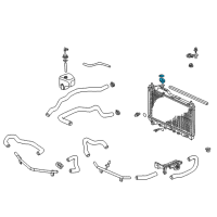 OEM Honda Accord Cap, Radiator (Denso) Diagram - 19045-PAA-A01