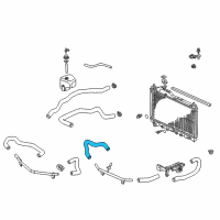 OEM 2003 Honda S2000 Hose A, Water Inlet Diagram - 79721-S2A-A01