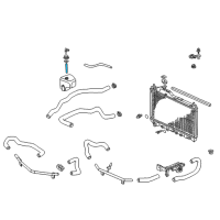 OEM Honda S2000 Hose, Reserve Tank Diagram - 19103-PCX-000