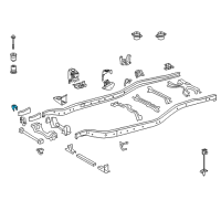 OEM 2020 Toyota Sequoia Cab Mount Bracket Diagram - 51711-0C010