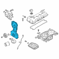 OEM 2018 Nissan Rogue Cover Assembly-Front, Timing Chain Diagram - 13500-4BC0A