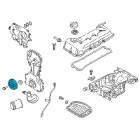 OEM 2019 Nissan Rogue Pulley-Crankshaft Diagram - 12303-4BC0A
