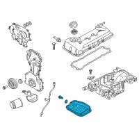 OEM 2022 Nissan Rogue Sport Pan Assy Oil Diagram - 11110-4BB1B