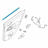 OEM 2015 Nissan Sentra Seal-Rear Door Inside, LH Diagram - 82835-3SG0A