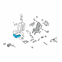 OEM 2008 Toyota Sienna Seat Cushion Pad Diagram - 71512-AE020
