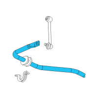 OEM Hummer Stabilizer Bar Diagram - 15240965