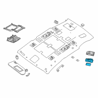 OEM Nissan Maxima Lamp Assy-Personal Diagram - 26460-3GH0A