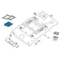 OEM 2016 Nissan Murano Map Lamp Assy Diagram - 26430-5AA2A