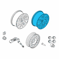 OEM 2021 Lincoln Corsair WHEEL ASY Diagram - MJ7Z-1007-C