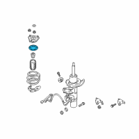 OEM 2018 Kia Stinger Pad-Front Spring, Upper Diagram - 54623J5000