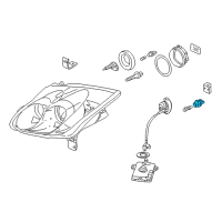 OEM 1994 Acura Legend Socket (Gray) Diagram - 33305-SH3-A01