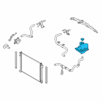 OEM Lexus NX300 Tank Assembly, INTERCOOL Diagram - 16640-36011