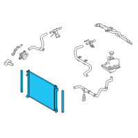 OEM 2019 Lexus NX300 Radiator Assembly, Inter Diagram - 16550-36060