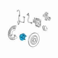OEM 2005 Mercury Montego Hub & Bearing Assembly Diagram - 8F9Z-1104-B