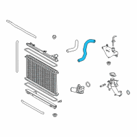 OEM 2020 Lexus IS350 Hose, Radiator, NO.2 Diagram - 16572-31350
