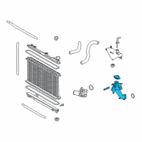 OEM 2019 Lexus RC350 Outlet Sub-Assy, Water Diagram - 16304-31121