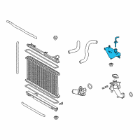 OEM Lexus IS250 Reserve Tank Assembly, R Diagram - 16470-31181