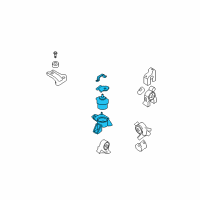 OEM 2006 Hyundai Azera Engine Mounting Bracket Assembly Diagram - 21810-3K850