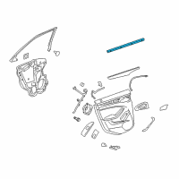 OEM 2008 Cadillac CTS Belt Weatherstrip Diagram - 20828796