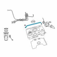 OEM 2016 Dodge Viper Strap-Fuel Tank Diagram - 5290089AC