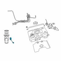 OEM 2016 Dodge Viper Fuel Level Unit Kit Diagram - 68027708AA