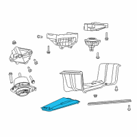 OEM 2013 Dodge Durango Bracket-CROSSMEMBER Diagram - 4578779AC