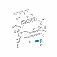 OEM 2011 Lexus HS250h Sensor, Ultrasonic, NO.1 Diagram - 89341-33110-A1