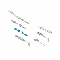 OEM Kia Sedona Joint Set-Inner, RH Diagram - 495974D700