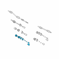 OEM 2010 Kia Sedona Boot Set Diagram - 495934D001