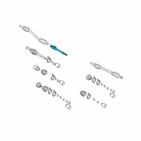 OEM 2014 Kia Sedona Bearing Bracket & Shaft Diagram - 495604D700