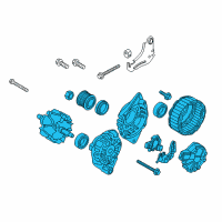 OEM 2019 Hyundai Accent Generator Assembly Diagram - 37300-2B975