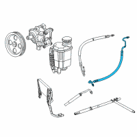 OEM 2016 Ram 3500 Hose-Power Steering Pressure Diagram - 5154907AB