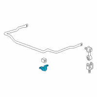 OEM 1994 BMW 740i Stabilizer Support Diagram - 31-35-1-131-622