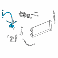 OEM Cadillac Escalade Front Suction Hose Diagram - 84478461