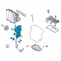 OEM 2022 Kia Soul Cover Assembly-Timing Ch Diagram - 213502E750
