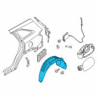 OEM 2020 Kia Sorento Guard-Rear Wheel, LH Diagram - 86830C6500