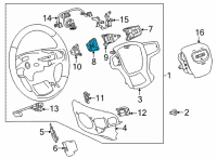 OEM 2021 GMC Yukon XL Cruise Switch Diagram - 13540153