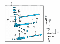 OEM 2001 Hyundai Accent Gear Assembly-Steering Diagram - 56510-25011