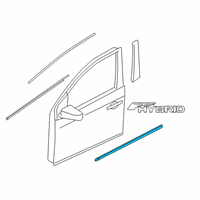 OEM 2017 Nissan Rogue Moulding-Front Door, RH Diagram - 80876-5HA0A