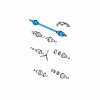 OEM Chevrolet Cobalt Front Wheel Drive Shaft Assembly Diagram - 15776325