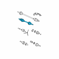 OEM Saturn Front Wheel Drive Shaft Assembly Diagram - 22729182