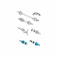 OEM 2003 Saturn Ion Joint Kit, Front Wheel Drive Shaft C/V Diagram - 22719566