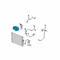 OEM 2005 Chevrolet Equinox Compressor Diagram - 19259840