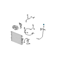 OEM Chevrolet Equinox Cap-A/C Refrigerant Service Valve Diagram - 22670754