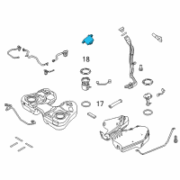 OEM 2015 Lincoln MKX Fuel Pump Controller Diagram - AU5Z-9D370-J