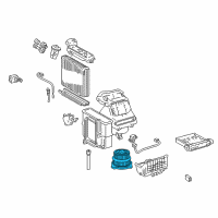 OEM Toyota Echo Fan & Motor Diagram - 87103-52040