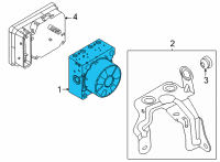 OEM Ford Escape VALVE ASY - MODULATOR Diagram - LX6Z-2B373-C