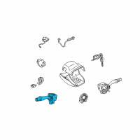 OEM Toyota Highlander Headlamp Dimmer Switch Diagram - 84140-48020