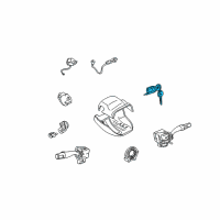 OEM 2004 Toyota Highlander Cylinder & Keys Diagram - 69057-48140